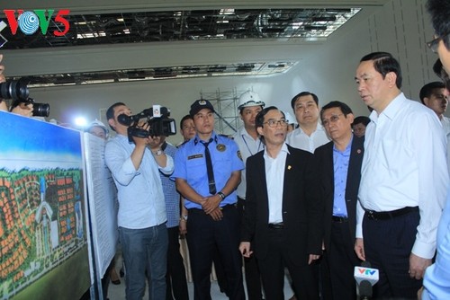 Staatspräsident Tran Dai Quang überprüft die Vorbereitung auf das APEC-Gipfeltreffen in Da Nang - ảnh 1